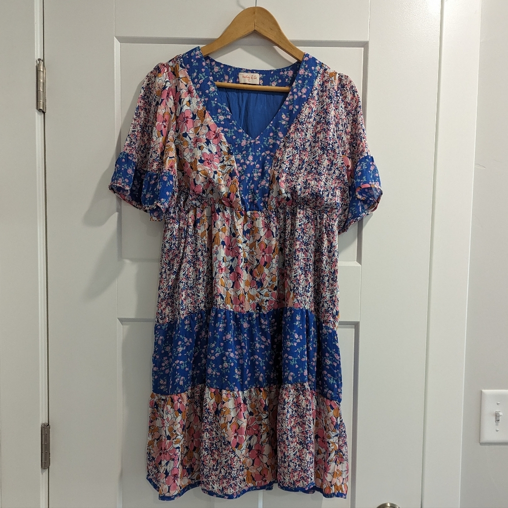 Piper and Scoot Floral Dress Size Small